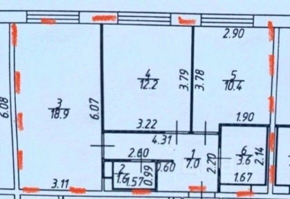 Сдается 2-комн. квартира, 55 м²