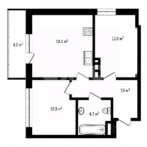 Продается 2-комн. квартира, 52,2 м²