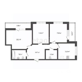Продается 3-комн. квартира, 87,5 м²