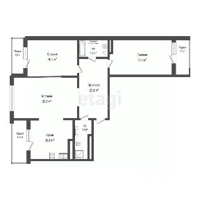 Продается 3-комн. квартира, 123 м²