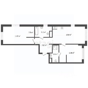 Продается 3-комн. квартира, 63,4 м²