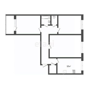 Продается 3-комн. квартира, 65 м²