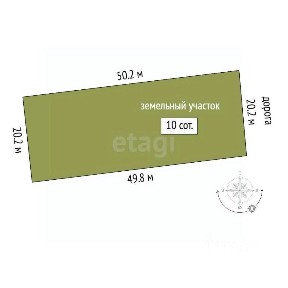 Продается участок, 10 сот.