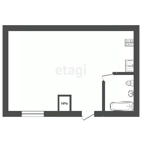 Продается 1-этажный дом, 22,6 м²