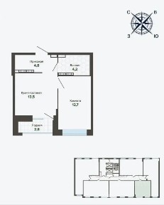 Продается 1-комн. квартира, 38 м²