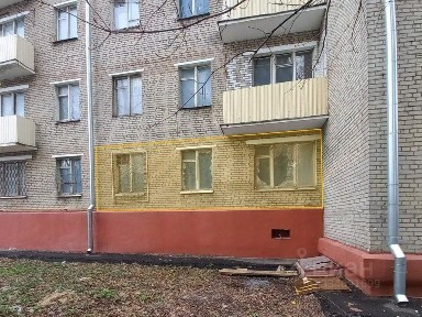 Продается квартира свободной планировки, 38,4 м²