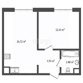 Продаются 1-комн. апартаменты, 36 м²