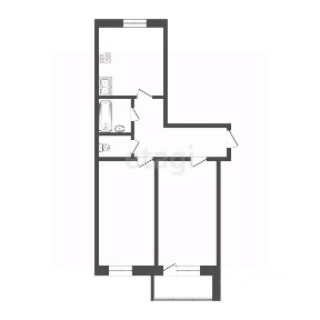 Продается 2-комн. квартира, 56,5 м²