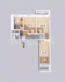 Продается 3-комн. квартира, 58,9 м²