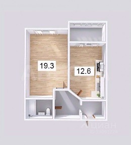 Продается 1-комн. квартира, 43,1 м²