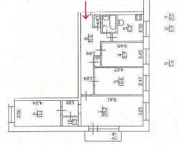 Продается 4-комн. квартира, 73,4 м²