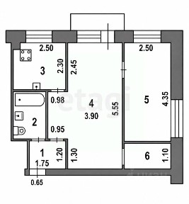 Продается 2-комн. квартира, 42,4 м²