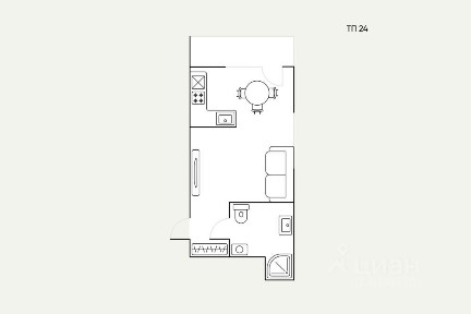 Сдается апартаменты-студия, 32 м²