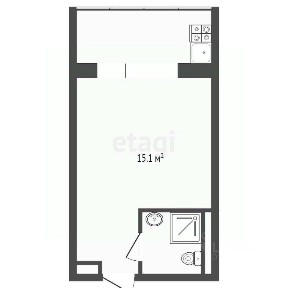 Продается студия, 17,2 м²
