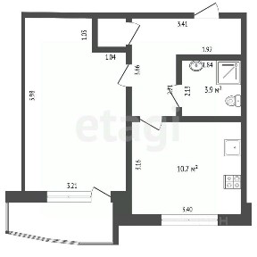 Продается 1-комн. квартира, 41,8 м²