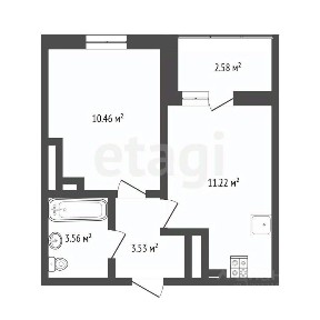 Продается 1-комн. квартира, 29,6 м²