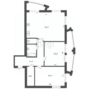Продается 3-комн. квартира, 73,4 м²