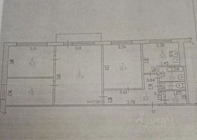Продается 4-комн. квартира, 61 м²