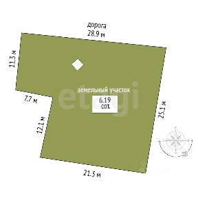 Продается 1-этажный дом, 25 м²