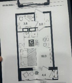 Продается студия, 29,2 м²