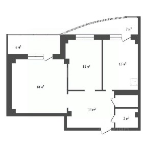 Продается 2-комн. квартира, 57,8 м²