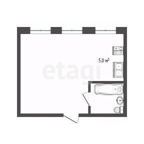 Продается студия, 34,6 м²