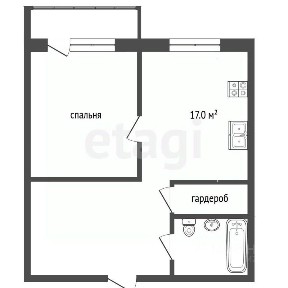 Продается 1-комн. квартира, 58 м²