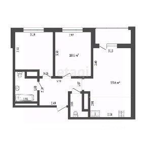 Продается 2-комн. квартира, 52,1 м²