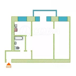 Продается 2-комн. квартира, 41,3 м²