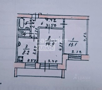 Продается 2-комн. квартира, 47,4 м²