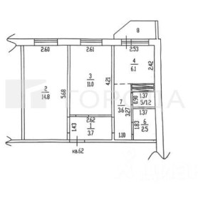 Продается 2-комн. квартира, 43 м²