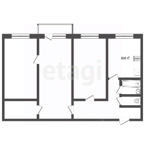 Продается 3-комн. квартира, 54,9 м²