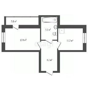 Продается 1-комн. квартира, 43 м²