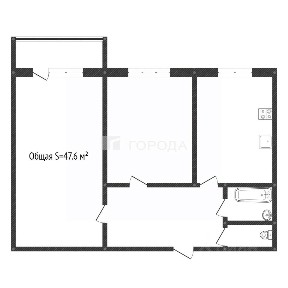 Продается 2-комн. квартира, 47,6 м²