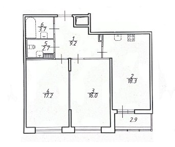 Сдается 2-комн. квартира, 67,1 м²