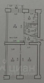Продается 3-комн. квартира, 60,9 м²