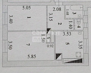 Продается 2-комн. квартира, 61,6 м²