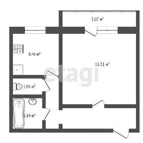Продается 1-комн. квартира, 35,5 м²
