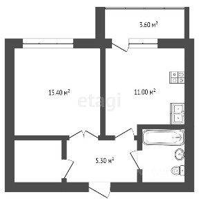 Продается 1-комн. квартира, 39,9 м²