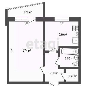 Продается 1-комн. квартира, 33,8 м²