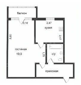 Продается 1-комн. квартира, 32,2 м²