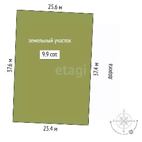 Продается участок, 9,92 сот.