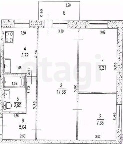 Продается 3-комн. квартира, 47,6 м²