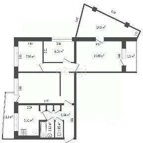 Продается 4-комн. квартира, 63,7 м²