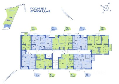 Продается 2-комн. квартира, 47,6 м²