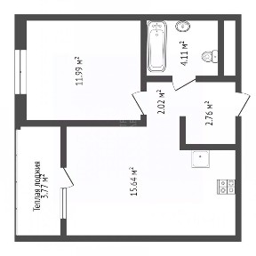 Продается 1-комн. квартира, 36,1 м²