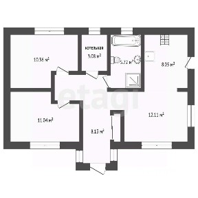Продается 1-этажный дом, 75 м²