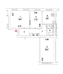 Продается 3-комн. квартира, 77,1 м²