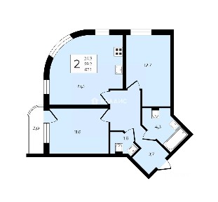 Продается 2-комн. квартира, 58,5 м²