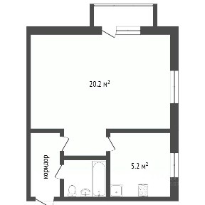 Сдается 1-комн. квартира, 33,2 м²